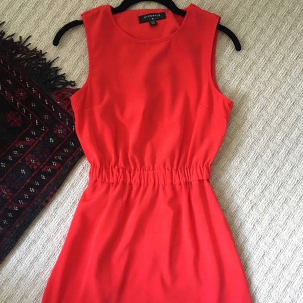 by Corpus | Scalloped Red Dress